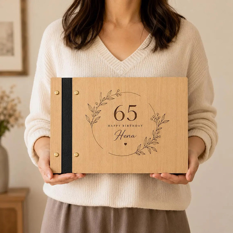 Custom Photo Book - カスタム50歳、60歳、70歳の誕生日フォトアルバム、お母さんやおばあちゃんへのユニークなギフト、記念日ギフト、レセプション記念品ブック、誕生日ブック