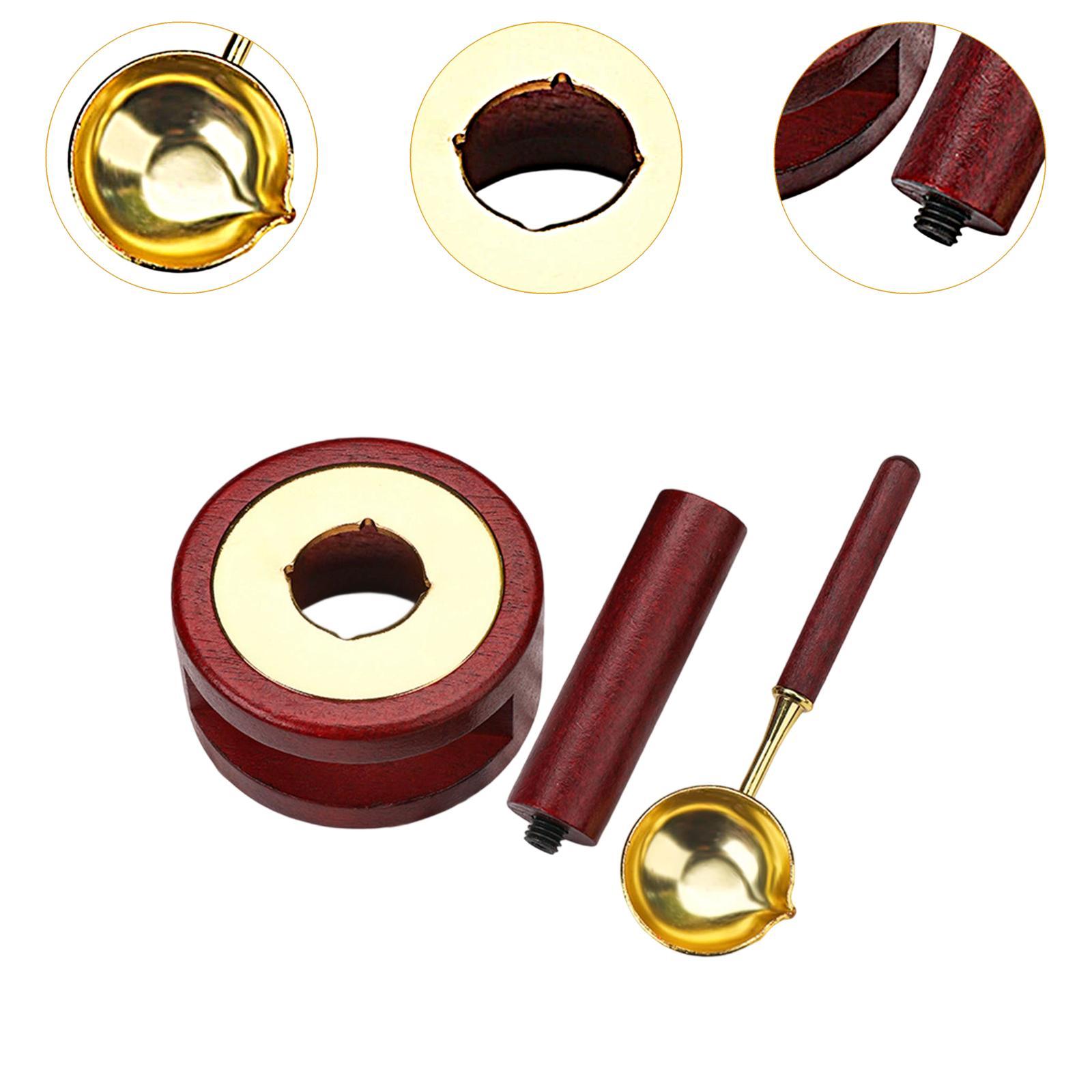 ワックスシールスタンプセット封筒シーリングツール木製スプーン - Wax Seal Letter Kit のレビューと価格