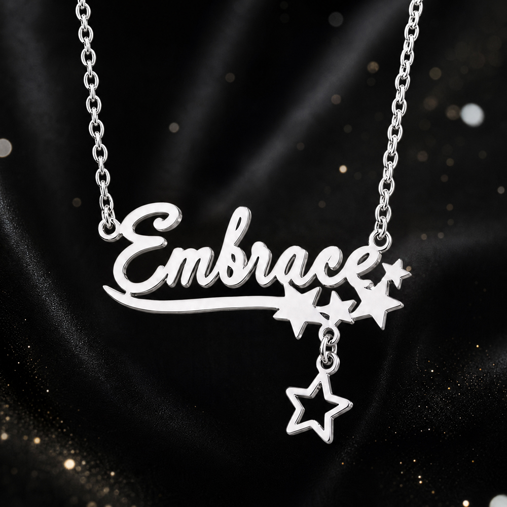 カスタム蝶名ネックレス女性のためのステンレス鋼チョーカーネッ - Name Necklace Custom のレビューと価格